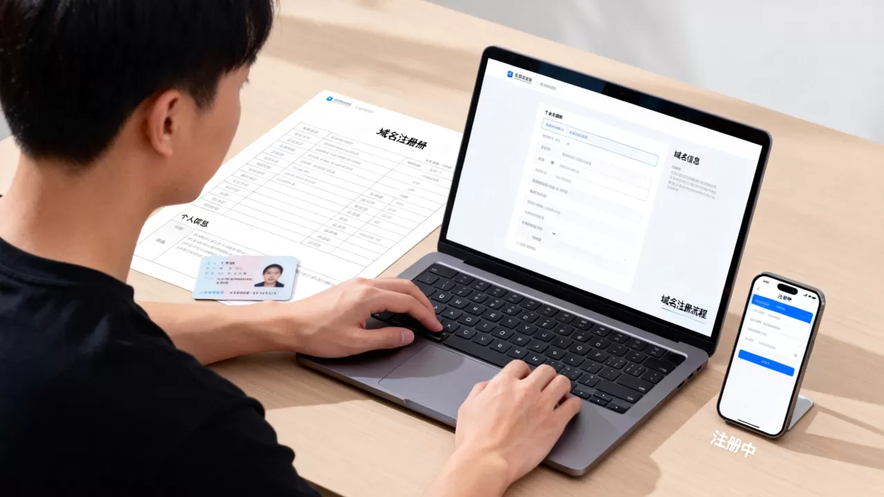 个人可以自己注册域名么？域名注册需要哪些材料和流程