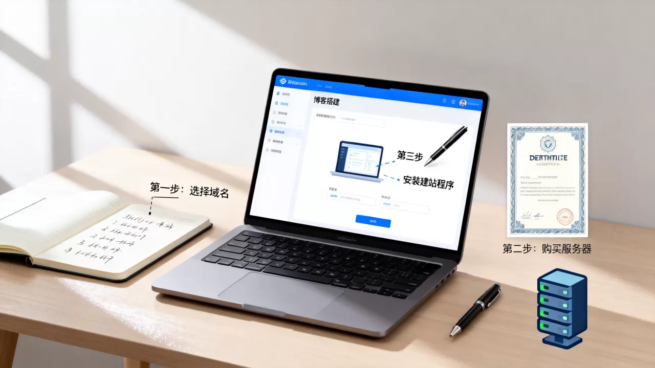 个人博客怎么建？零基础建站流程及常见问题