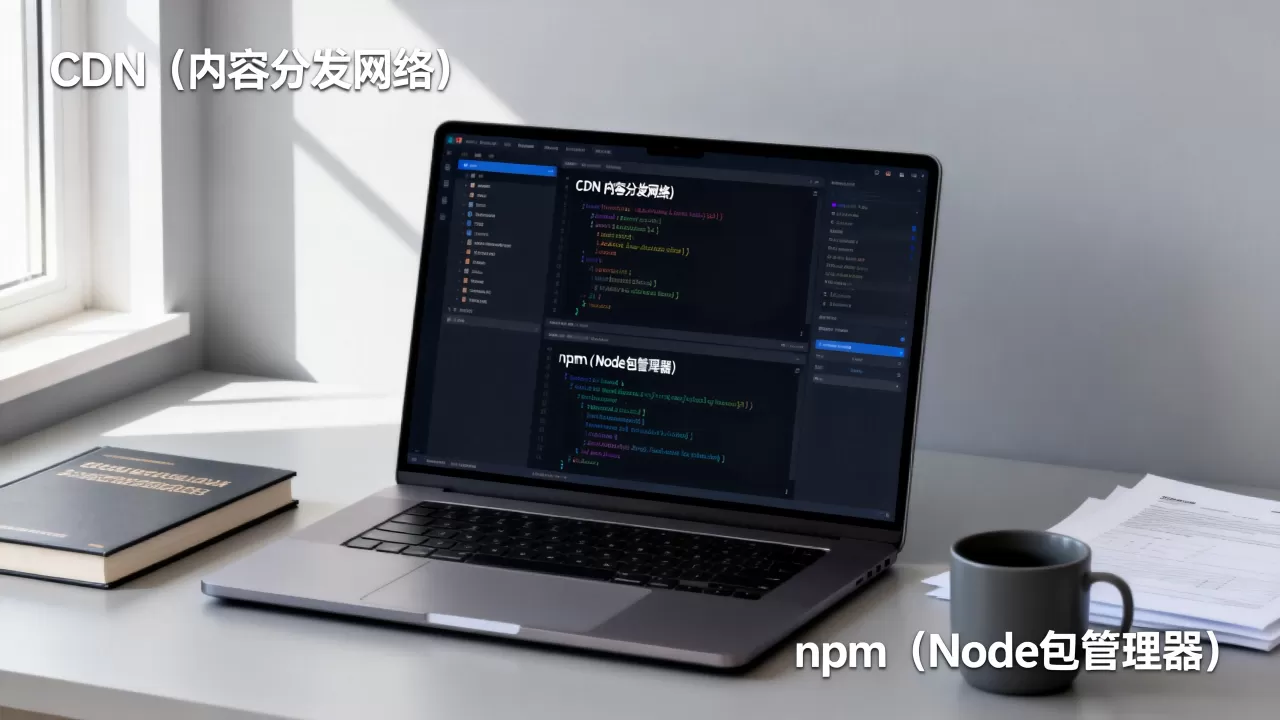 cdn和npm有什么区别？npm和cdn的区别是什么