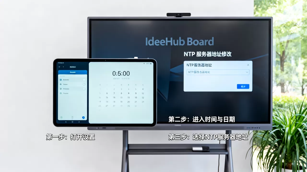 安卓如何修改IdeaHub Board NTP时间服务器地址？