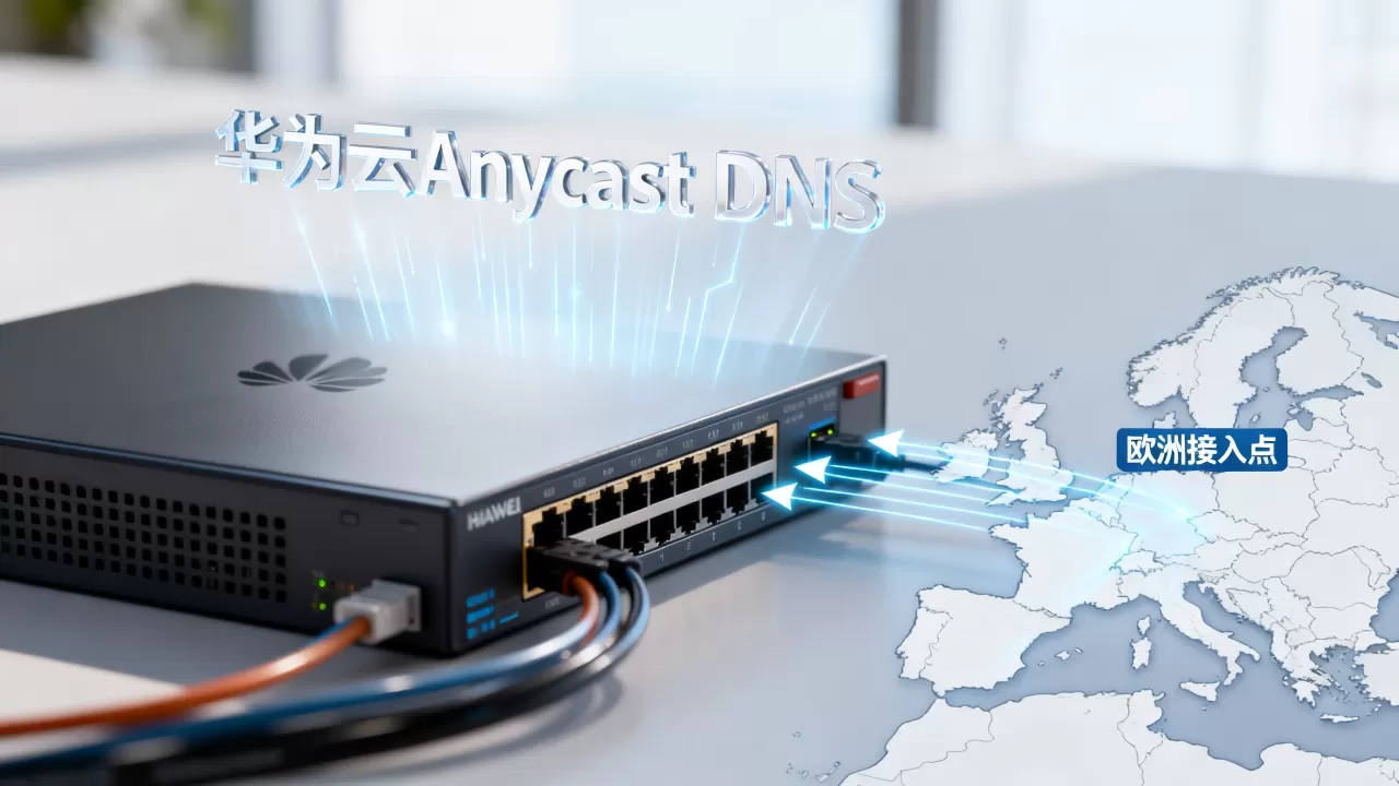 华为云Anycast DNS如何加速欧洲访问?华为云中国站使用欧洲接入点加速 华为云Anycast DNS如何加速欧洲访问?华为云中国站使用欧洲接入点加速