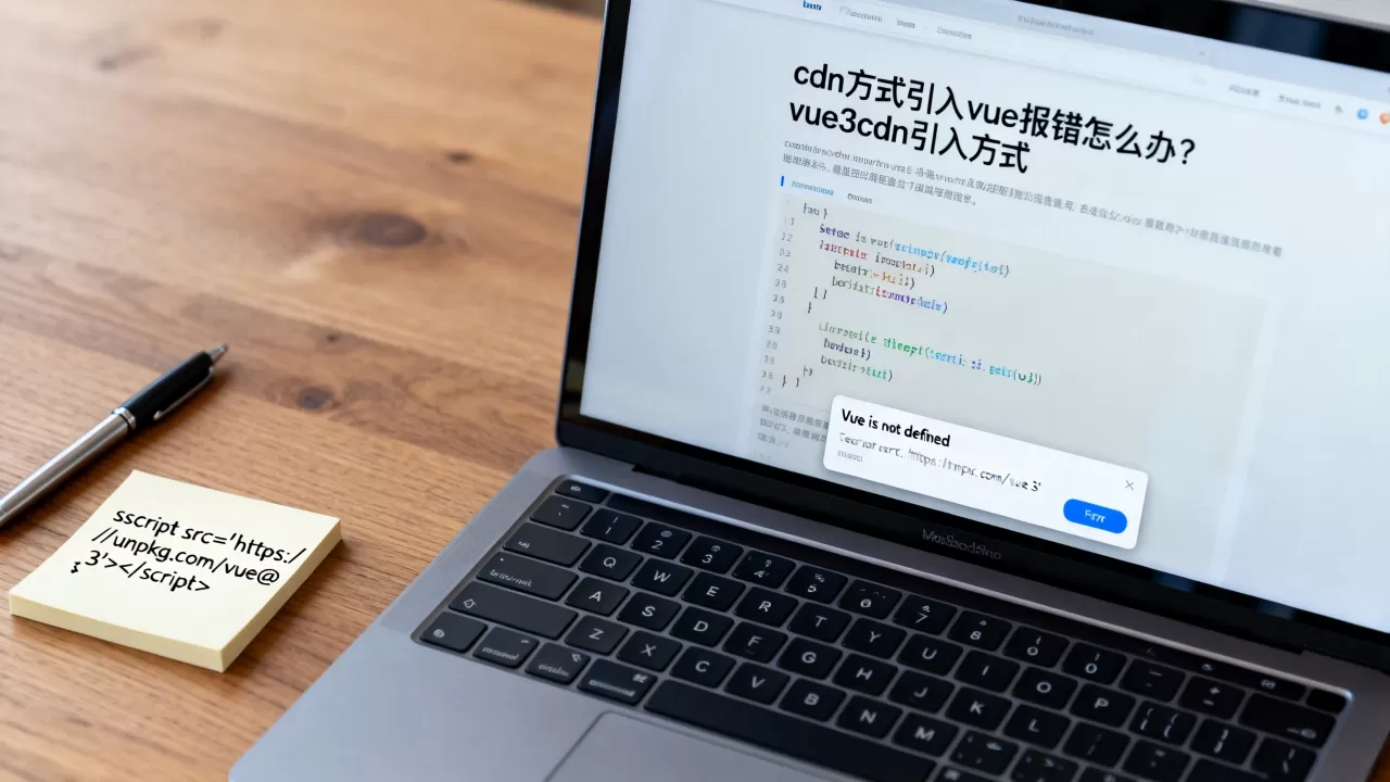 cdn方式引入vue报错怎么办？vue3cdn引入方式