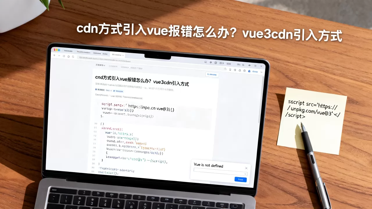 cdn方式引入vue报错怎么办？vue3cdn引入方式