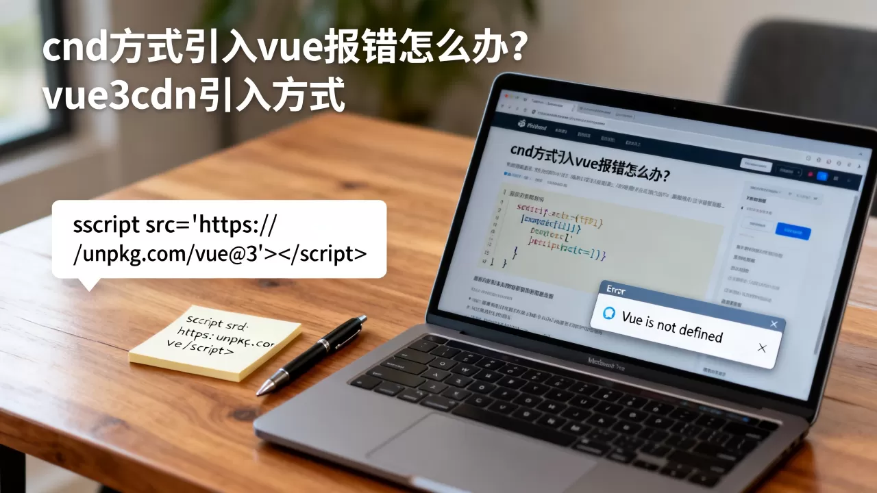 cdn方式引入vue报错怎么办？vue3cdn引入方式