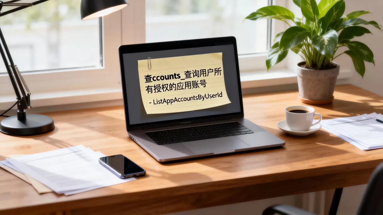 accounts_查询用户所有授权的应用账号 - ListAppAccountsByUserId