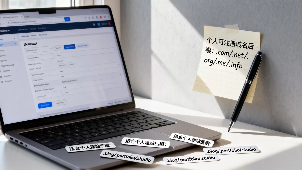 个人可以注册哪些域名后缀？哪些域名后缀适合个人建站