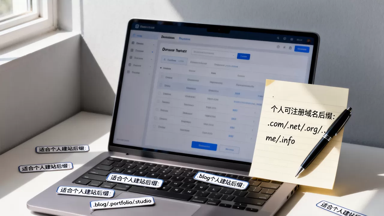 个人可以注册哪些域名后缀？哪些域名后缀适合个人建站