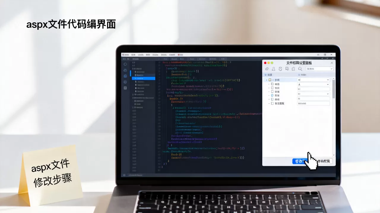 aspx文件怎么修改？如何修改结果文件的权限？