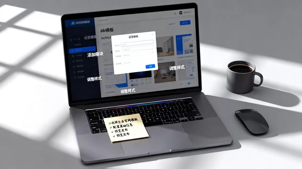 ab模板网站怎么设置？如何快速搭建企业官网