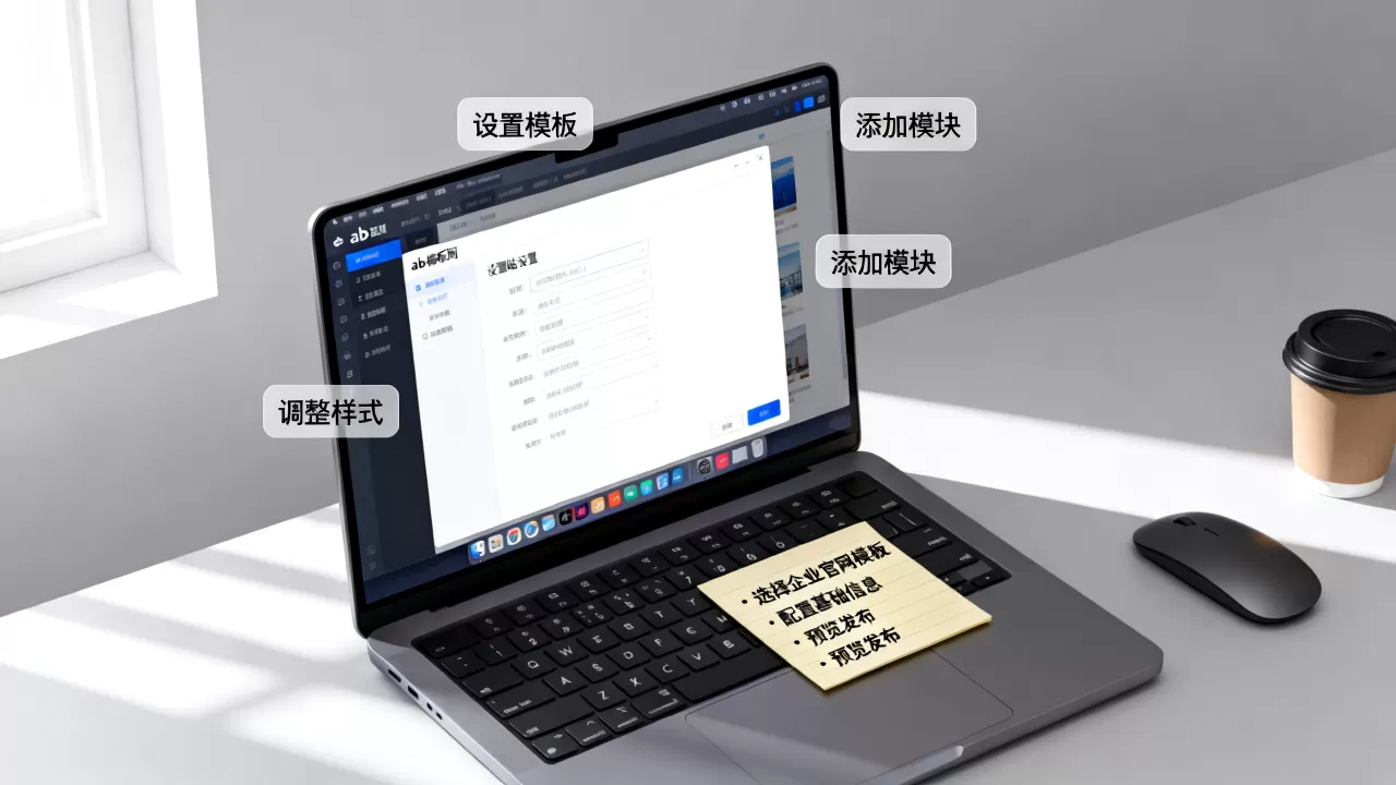 ab模板网站怎么设置？如何快速搭建企业官网
