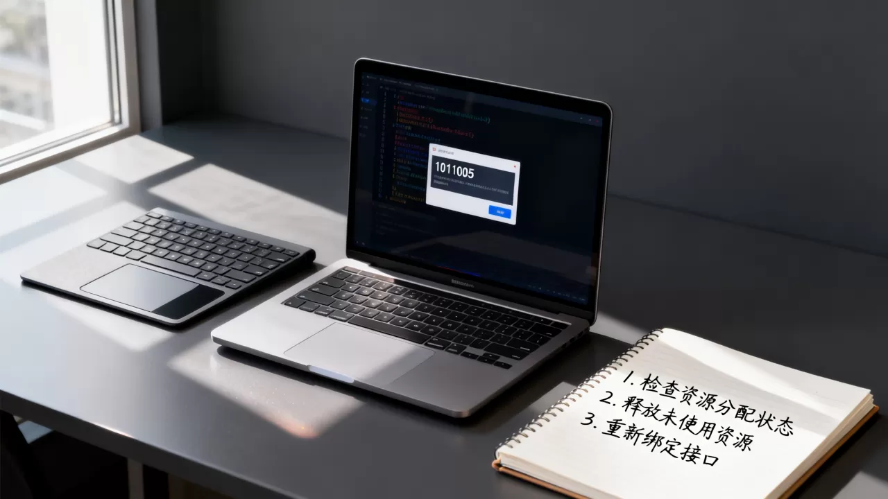 调用绑定接口提示资源已分配如何处理？1011005错误代码解决方案