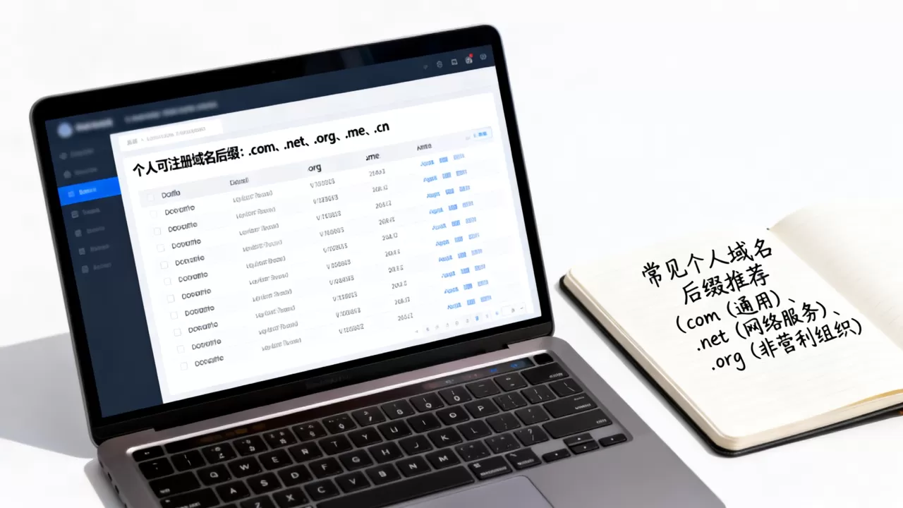 个人可以注册什么后缀的域名？个人注册域名有哪些后缀