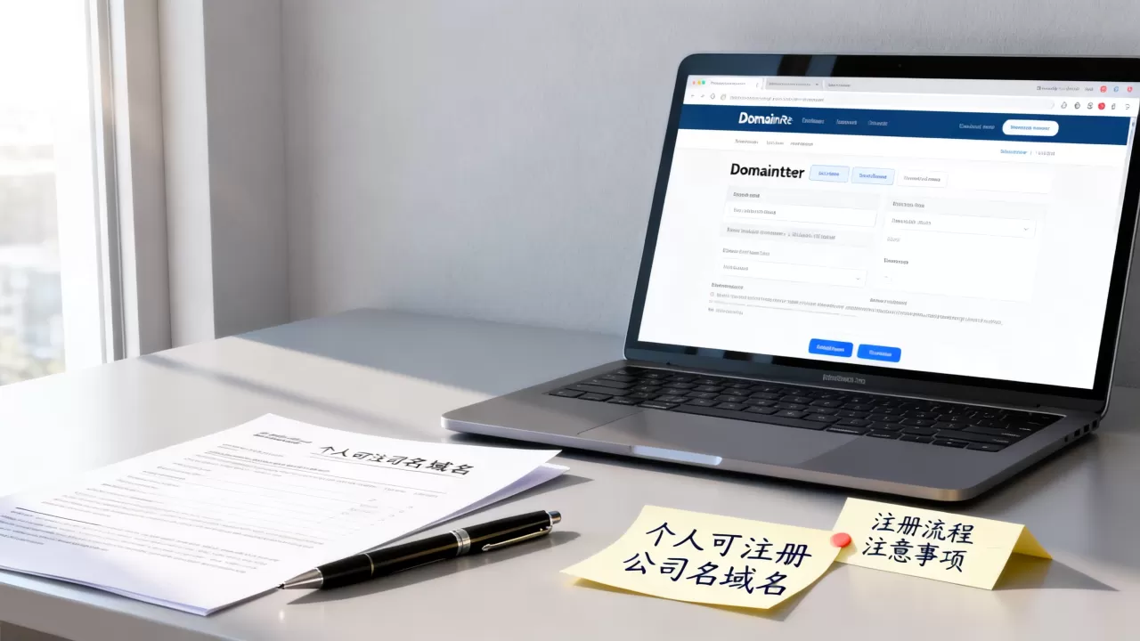 个人可以注册公司名的域名吗？域名注册流程及注意事项