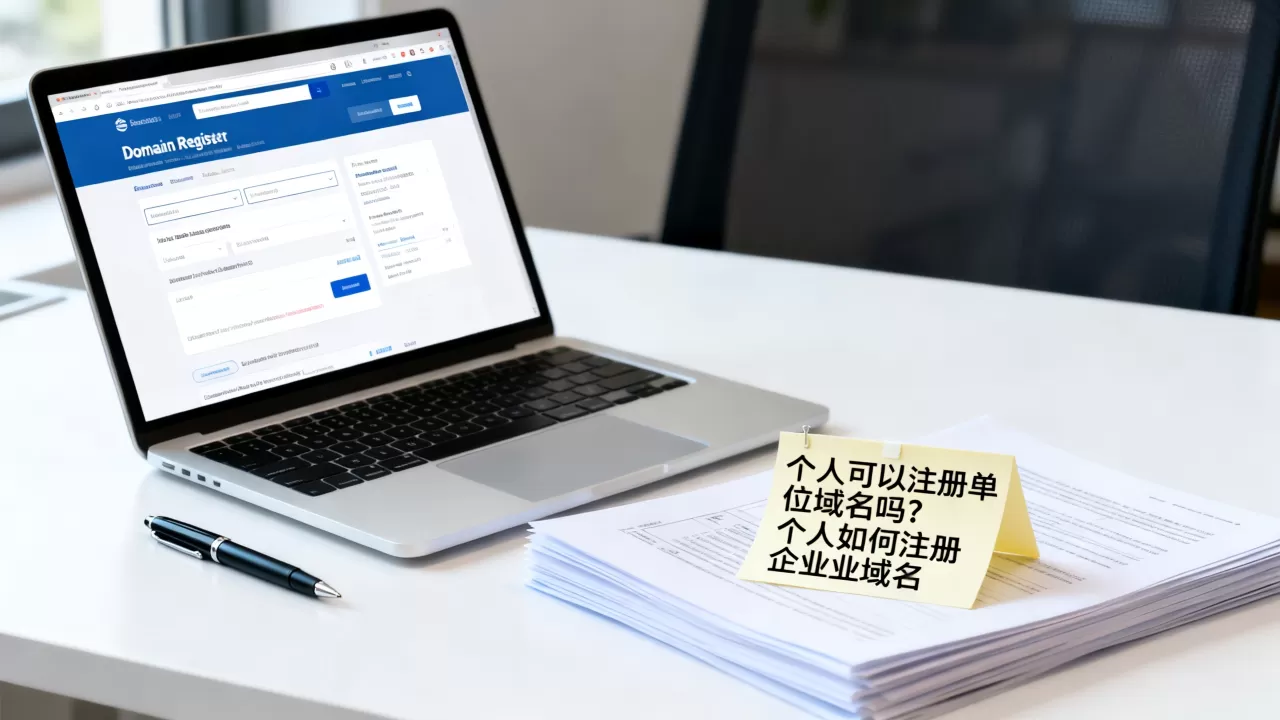 个人可以注册单位域名吗？个人如何注册企业域名