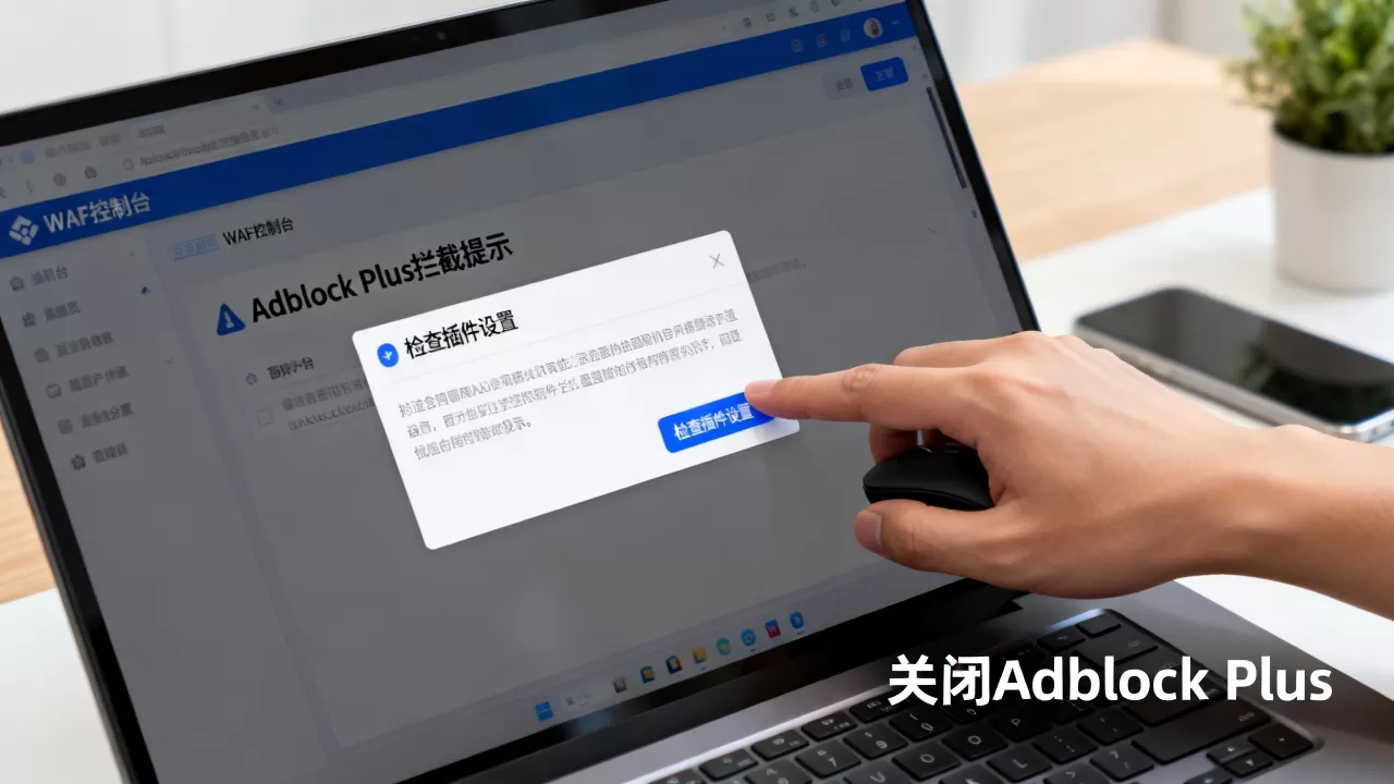 Adblock Plus误拦截导致WAF控制台异常？WAF控制台页面显示异常怎么解决