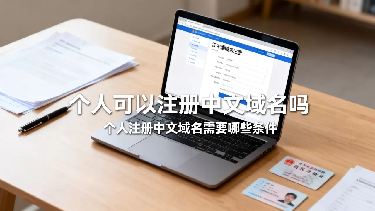 个人可以注册中文域名吗，个人注册中文域名需要哪些条件