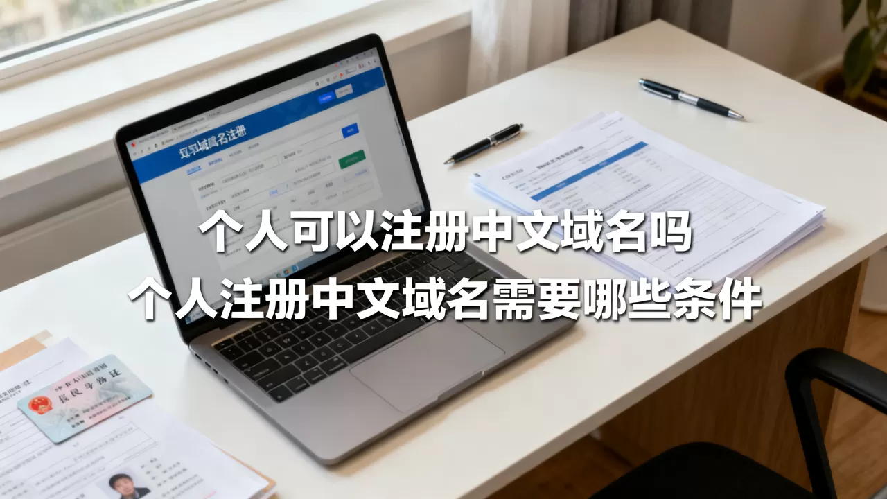 个人可以注册中文域名吗，个人注册中文域名需要哪些条件