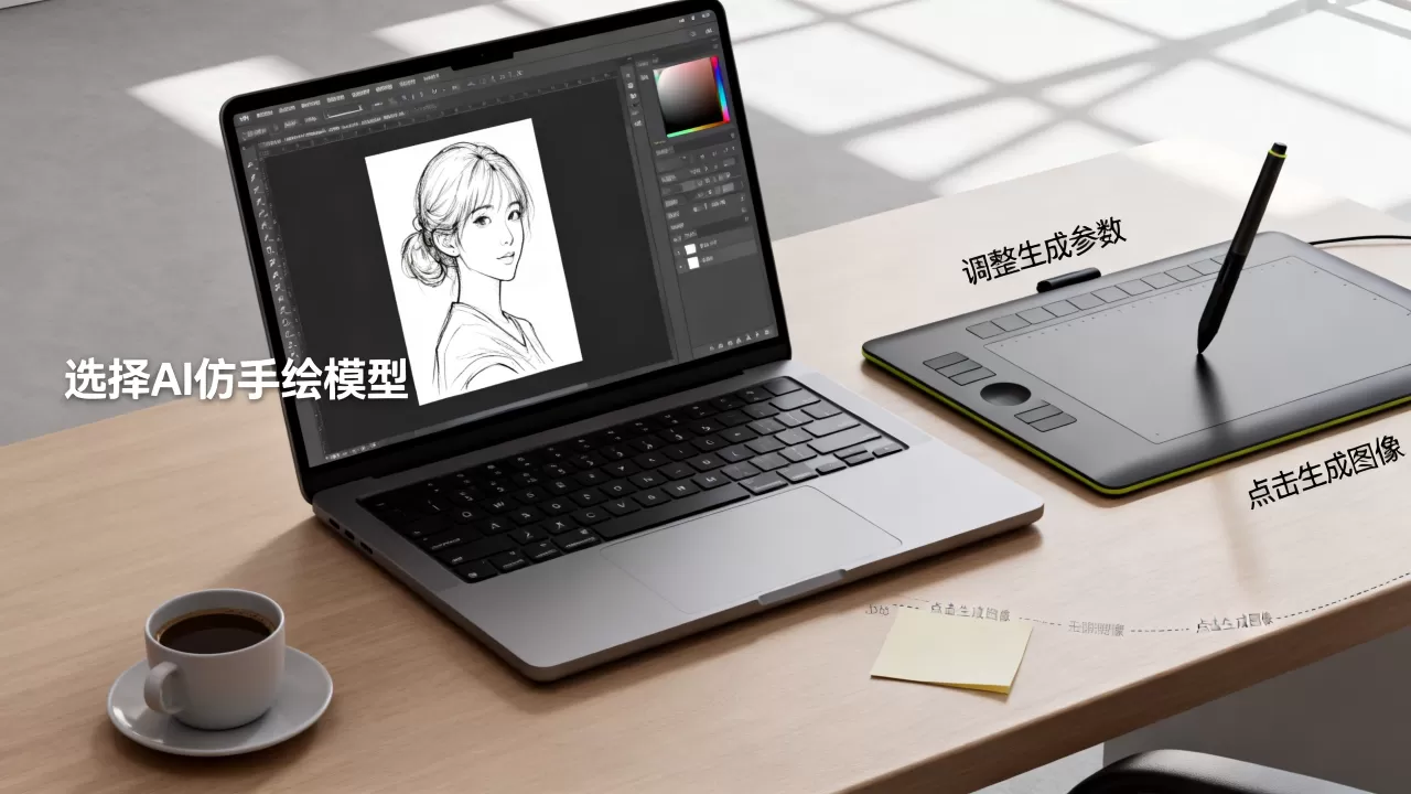 AI仿手绘大模型好用吗？AI绘画生成图片怎么操作