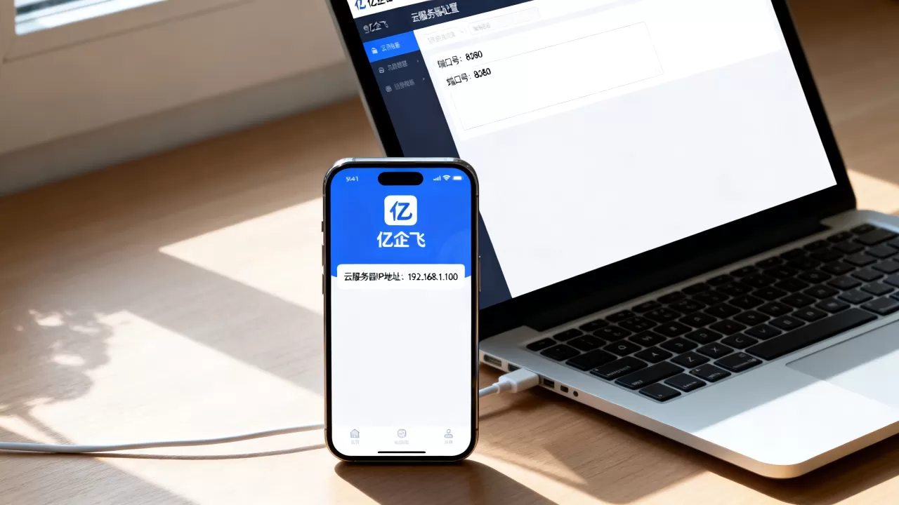 app怎么对接云服务器？亿企飞APP对接地端配置教程