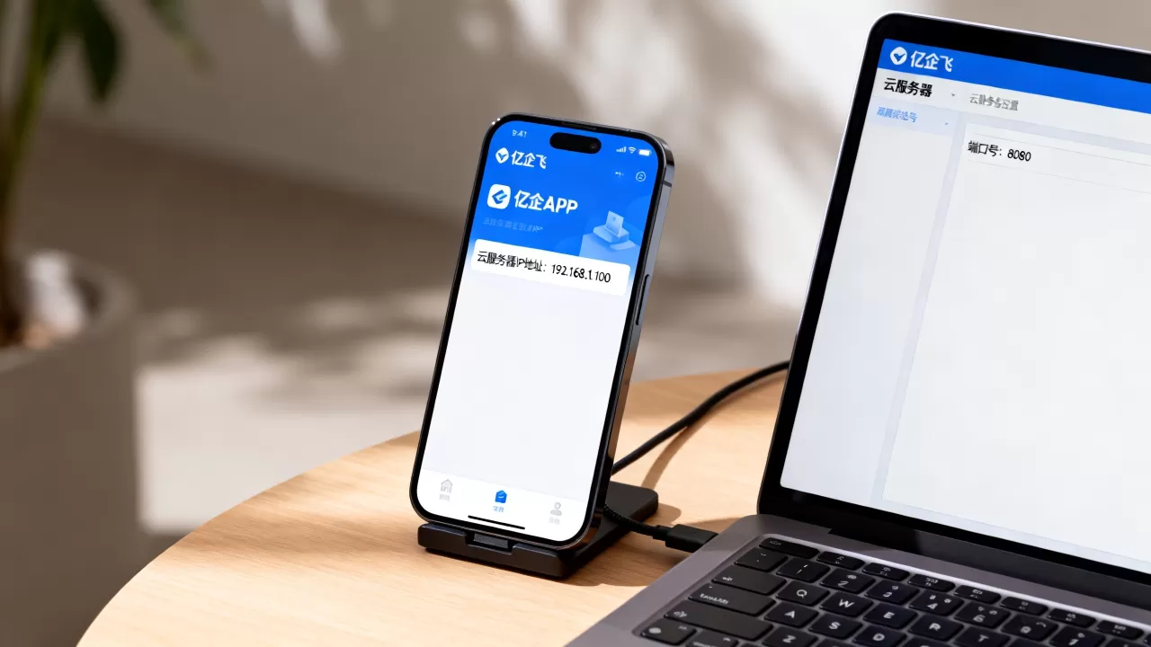 app怎么对接云服务器？亿企飞APP对接地端配置教程