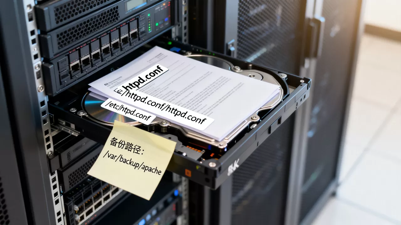 apache配置文件路径在哪？配置文件备份路径不存在怎么解决