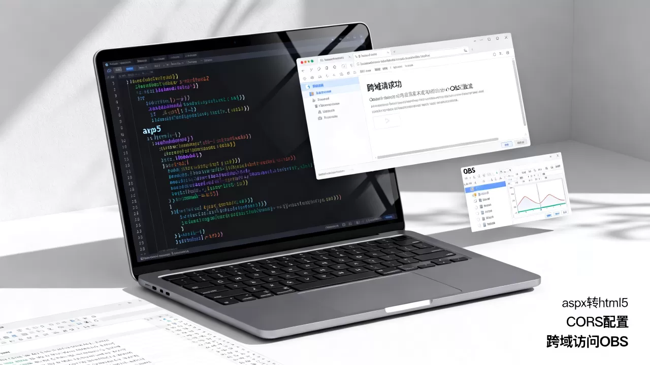 aspx网站如何改html5并配置CORS实现跨域访问OBS