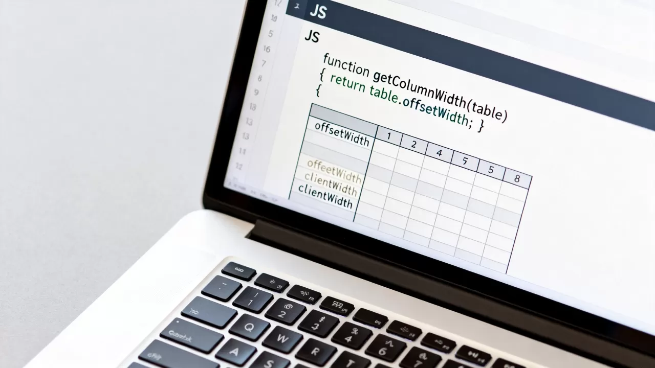 JS如何动态获取表格列宽？js获取table宽度方法
