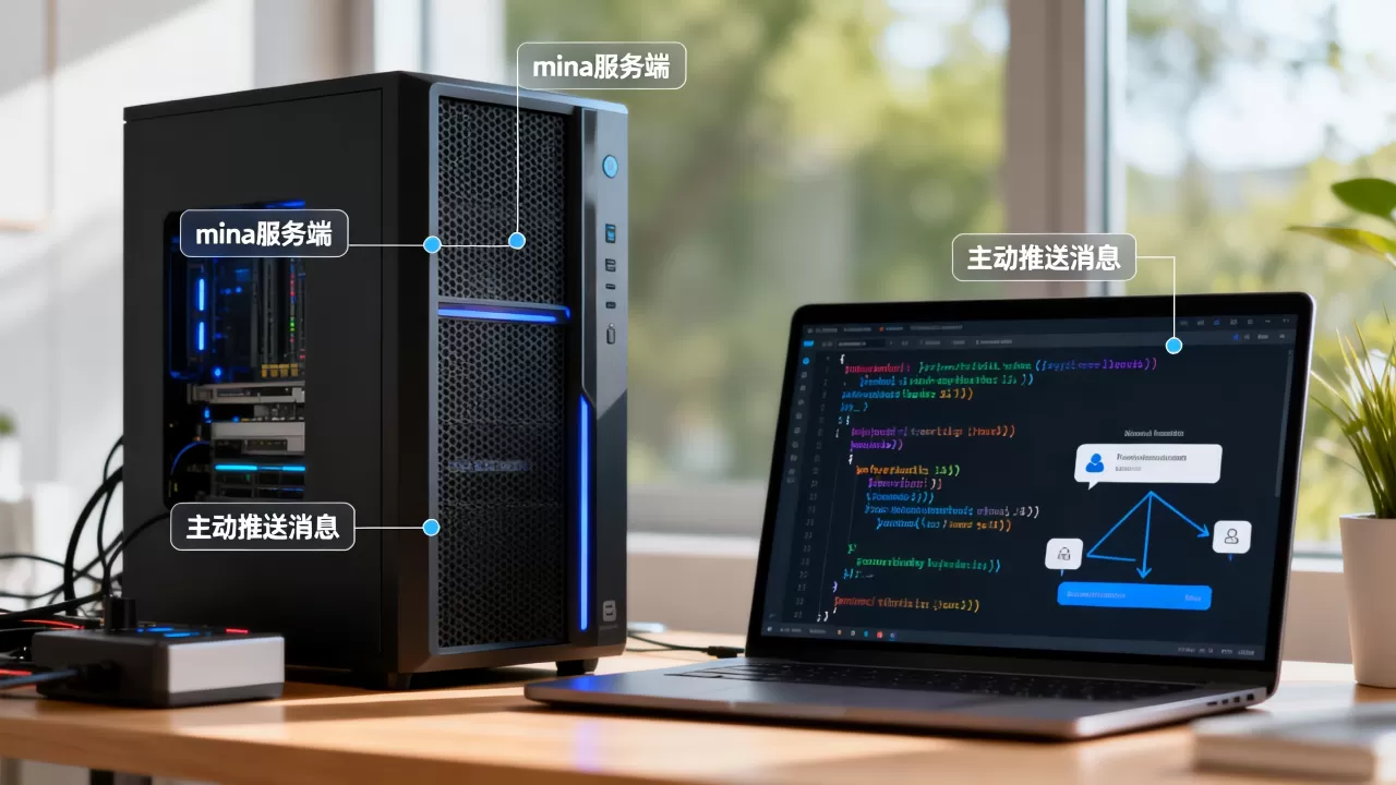 关于mina服务端主动推送消息