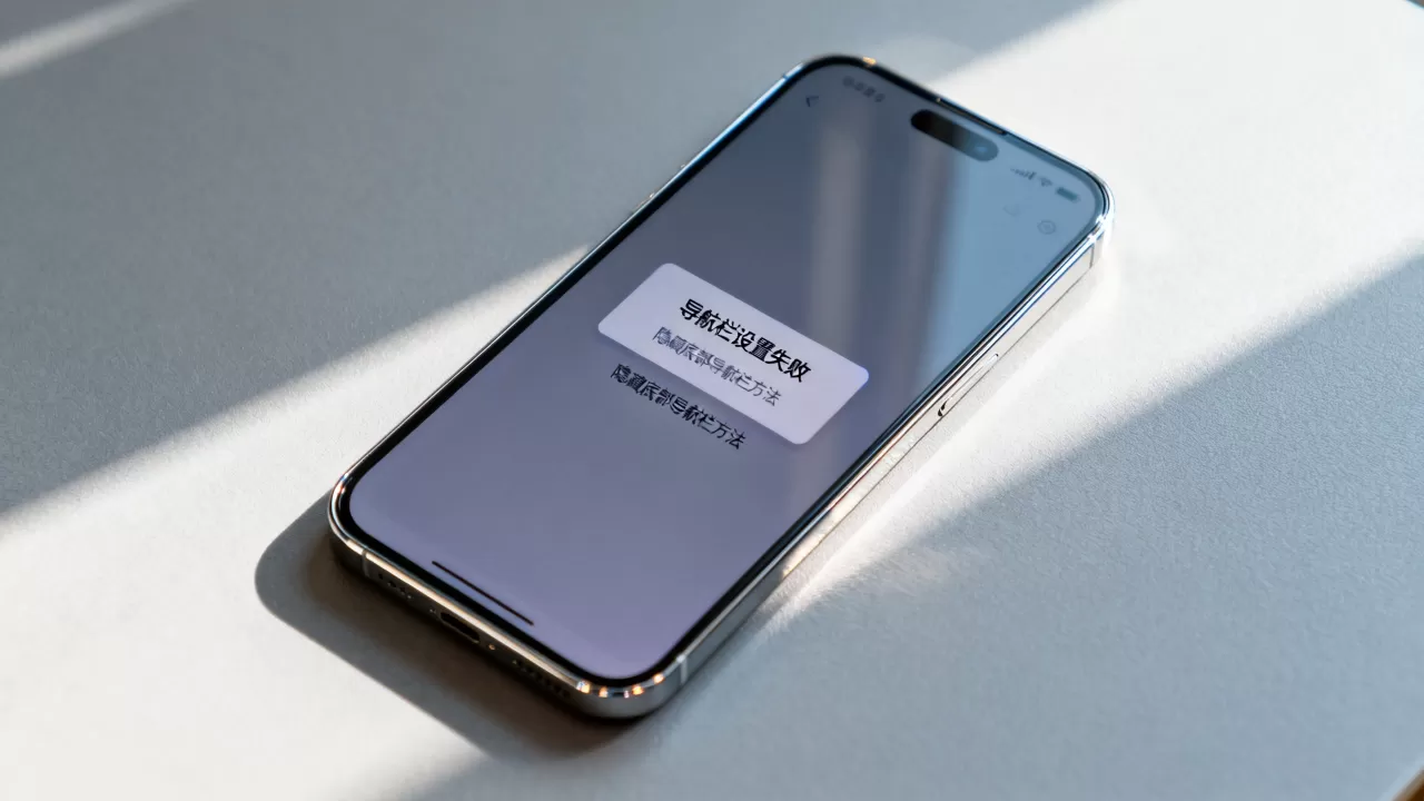 Android导航栏设置失败怎么办？安卓底部导航栏隐藏方法
