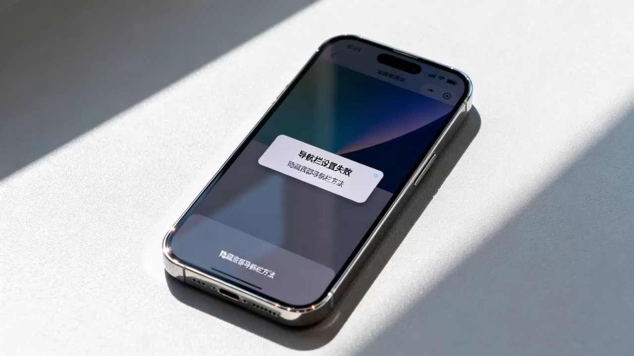 Android导航栏设置失败怎么办？安卓底部导航栏隐藏方法