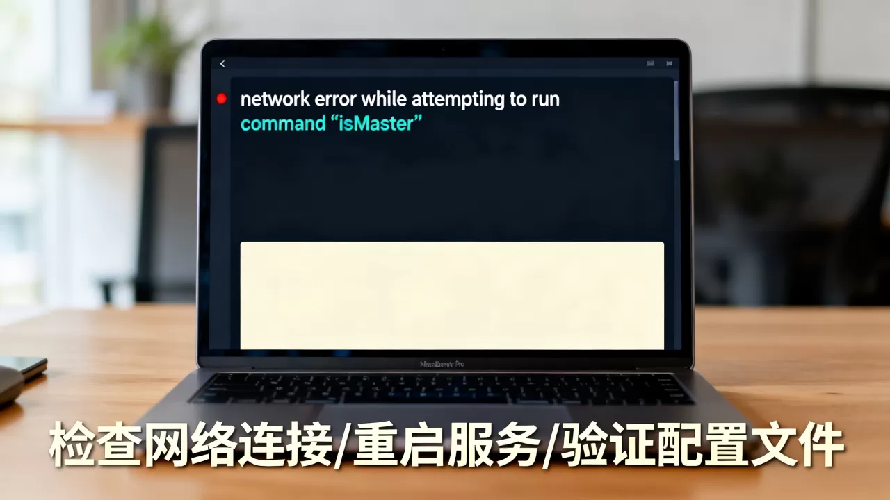 连接失败提示network error while attempting to run command ‘isMaster’怎么解决