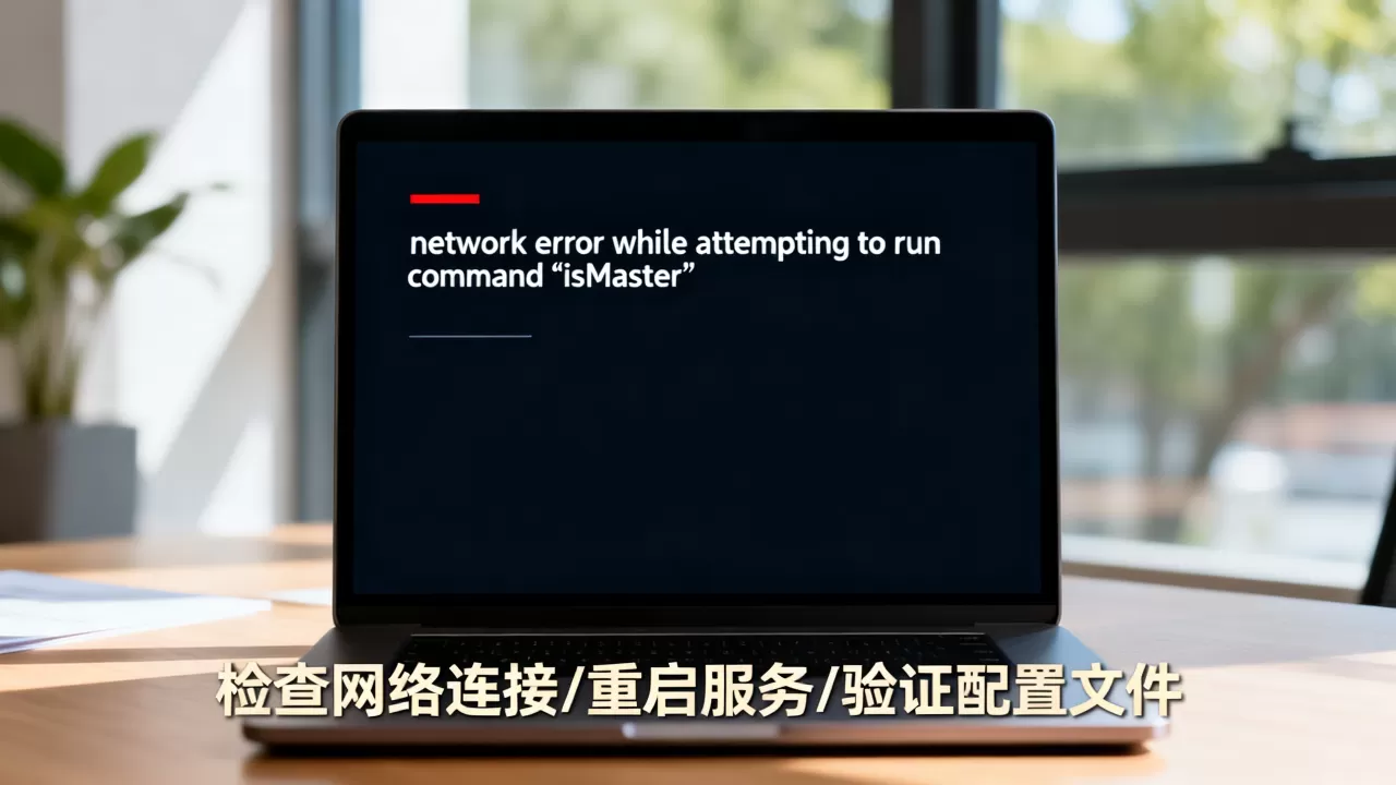 连接失败提示network error while attempting to run command ‘isMaster’怎么解决