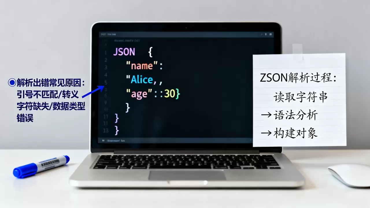 JSON解析过程是怎样的？JSON解析出错怎么办