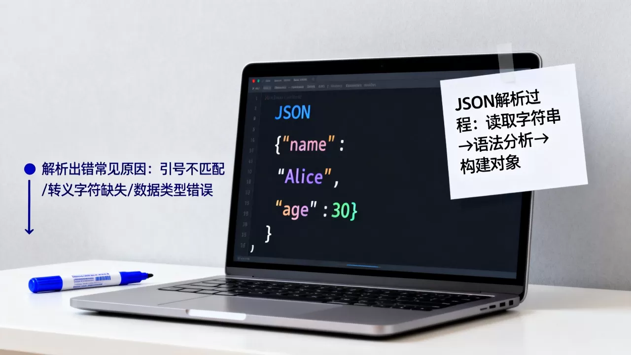 JSON解析过程是怎样的？JSON解析出错怎么办
