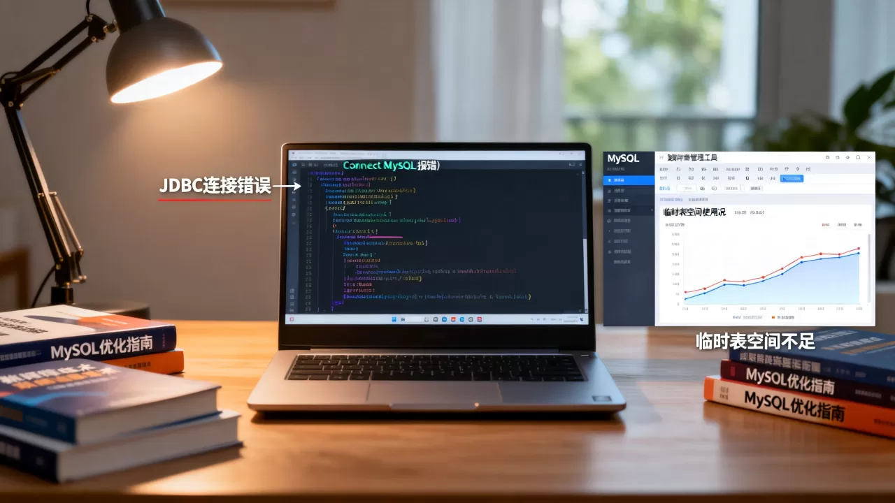 JDBC连接MySQL为何报错？MySQL临时表空间不足怎么解决
