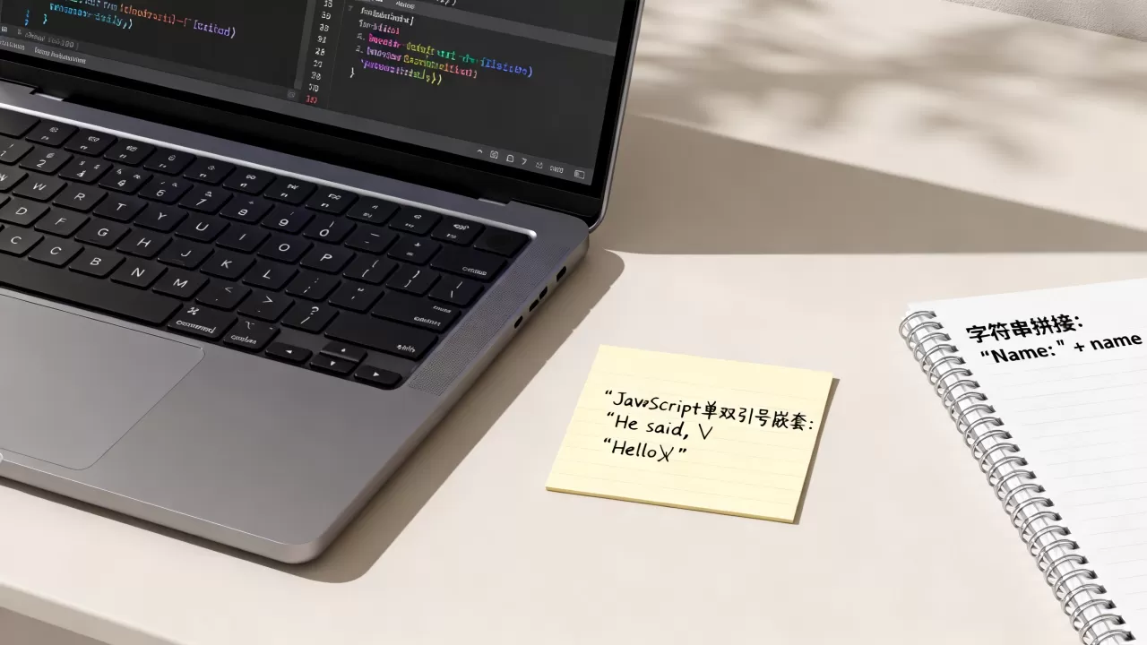 JavaScript单双引号嵌套报错怎么办？js字符串拼接单双引号用法
