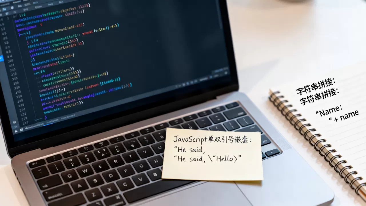 JavaScript单双引号嵌套报错怎么办？js字符串拼接单双引号用法