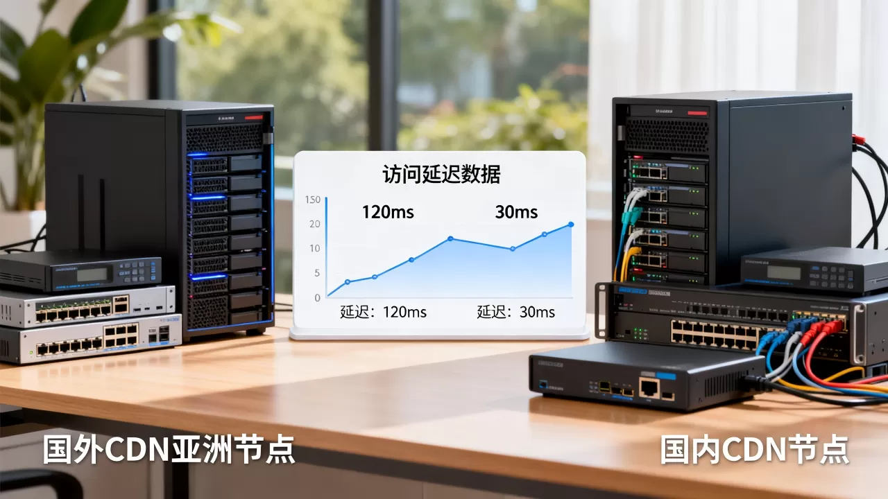 为什么国外CDN亚洲节点访问慢？国内CDN加速效果对比