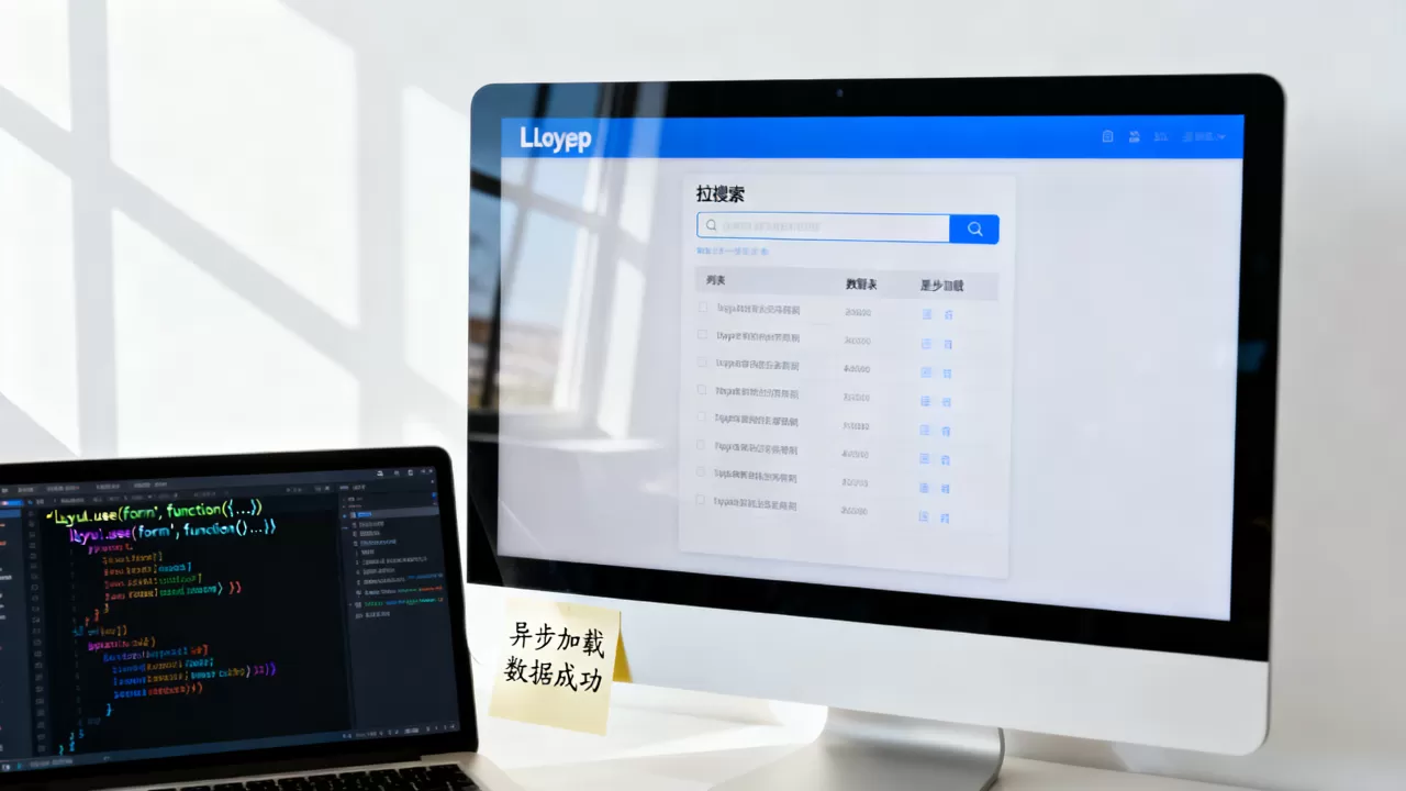 layui下拉搜索框异步加载数据怎么解决？layui select异步加载