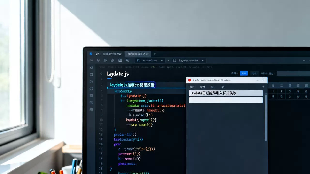 laydate.js加载css路径报错怎么办？laydate日期控件引入样式失败怎么解决