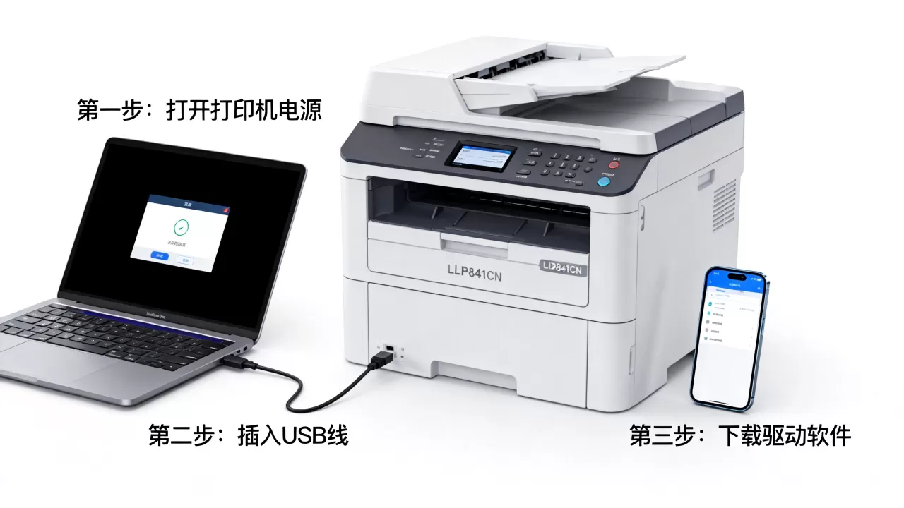 lbp841cdn打印机怎么连接？lbp841cdn驱动下载