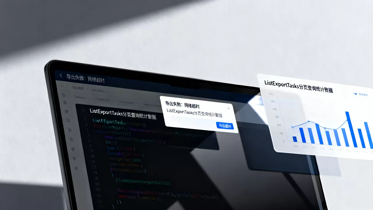 ajax异步分页导出失败怎么办？ListExportTasks分页查询统计数据