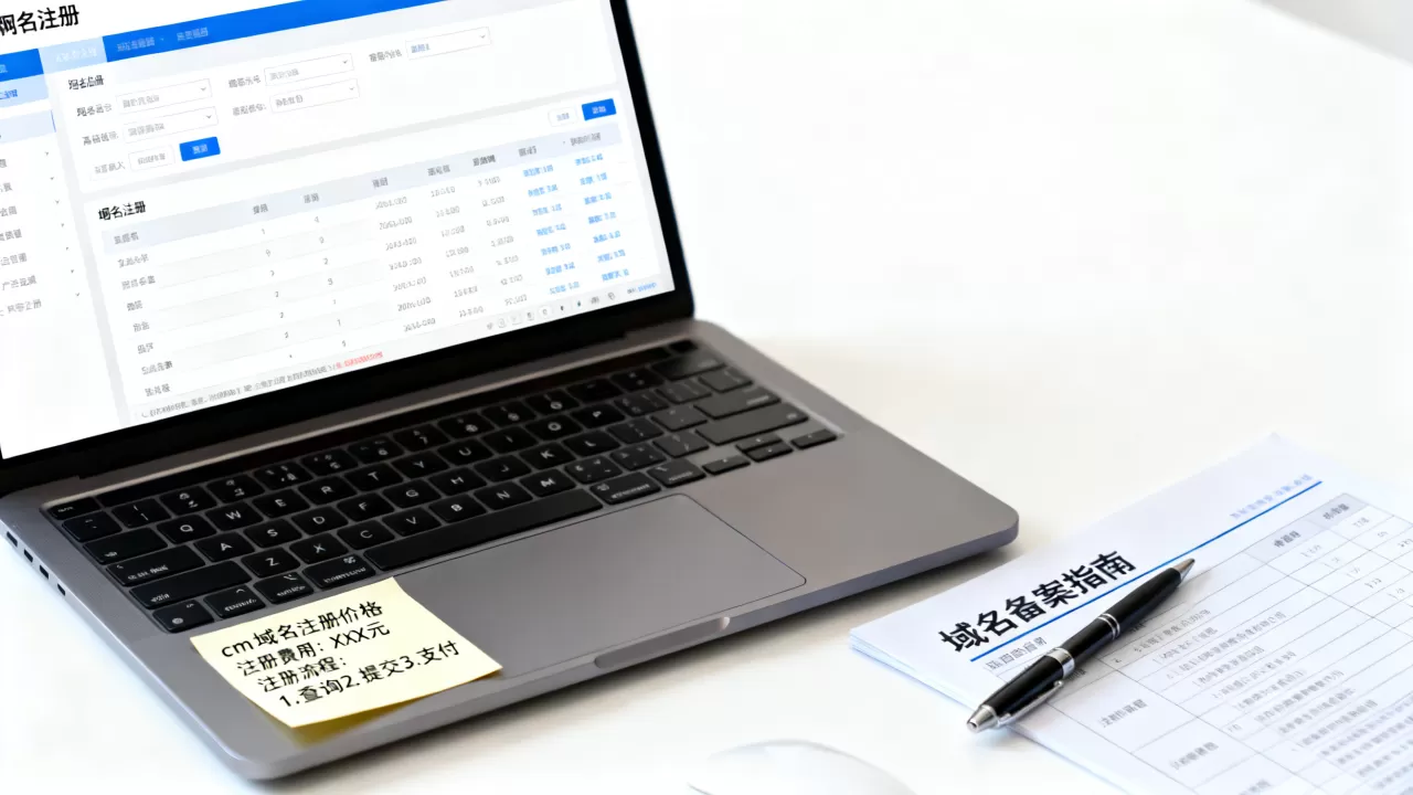 cm域名注册价格是多少？域名注册费用及流程
