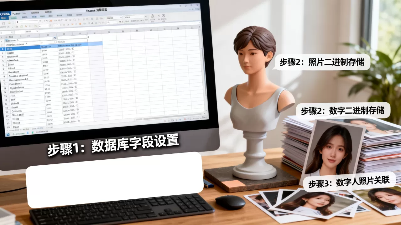 Access数据库怎么存照片？照片数字人制作教程