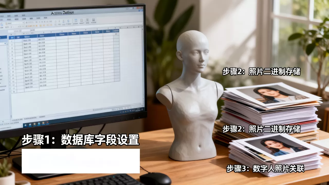 Access数据库怎么存照片？照片数字人制作教程