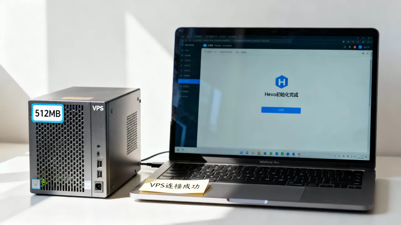 512MB VPS如何搭建Hexo博客？低配VPS搭建Hexo教程
