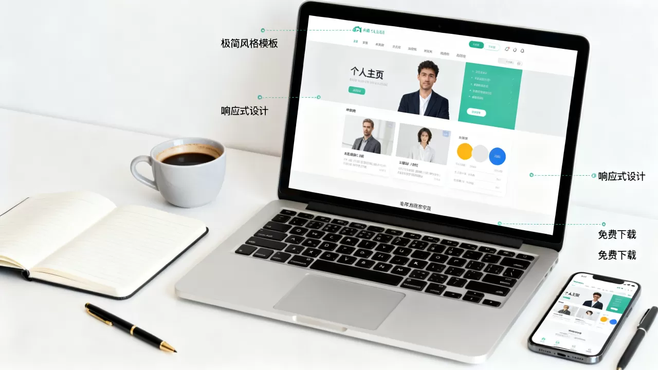 个人主页网站模板怎么选？2026最新免费高颜值模板推荐