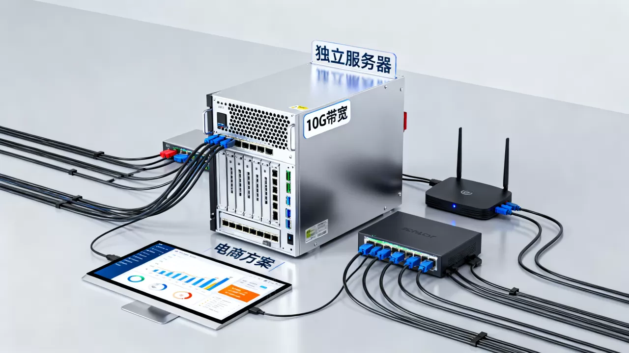 10G带宽独立服务器建电商方案靠谱吗？服务器带宽怎么选