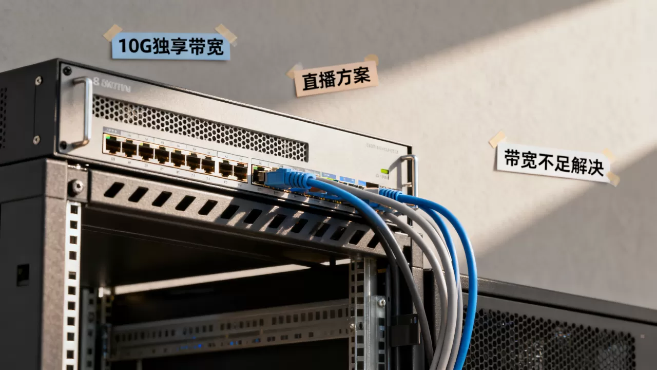 10G独享带宽服务器建直播方案靠谱吗？服务器带宽不足怎么解决