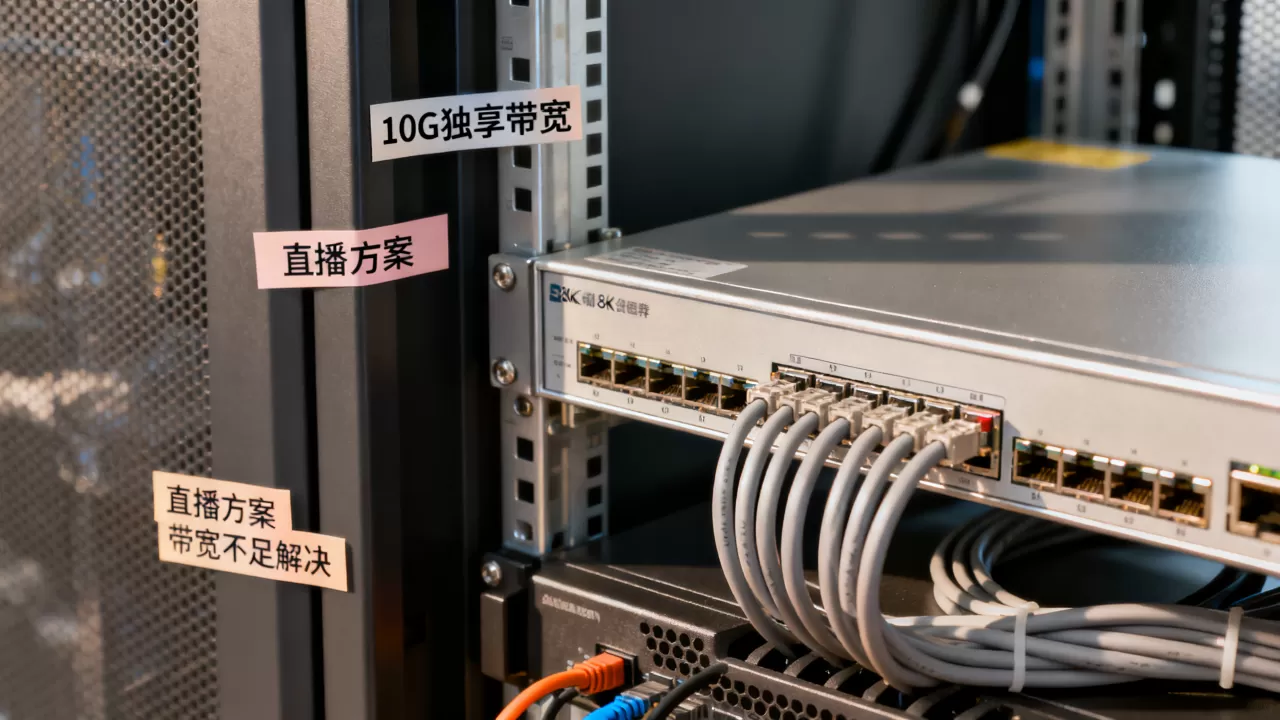 10G独享带宽服务器建直播方案靠谱吗？服务器带宽不足怎么解决
